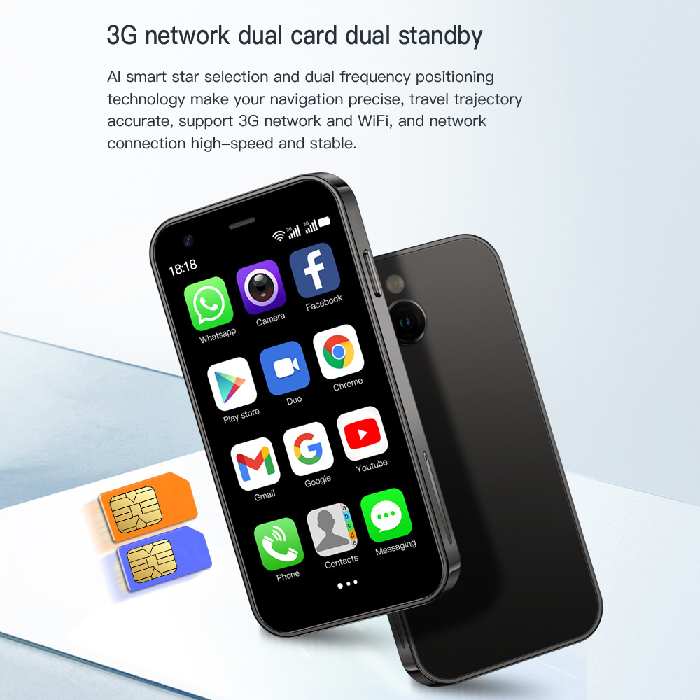 SOYES XS15 Mini Smartphone 3.0" Android8.1 Small Phone 3G Network