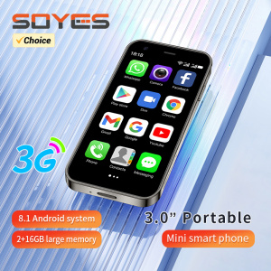 SOYES XS15 Mini Smartphone 3.0" Android8.1 Small Phone 3G Network