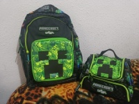MINECRAFT Genuine Australia Smiggle School Bag Backpack/lunch pack/water bottle