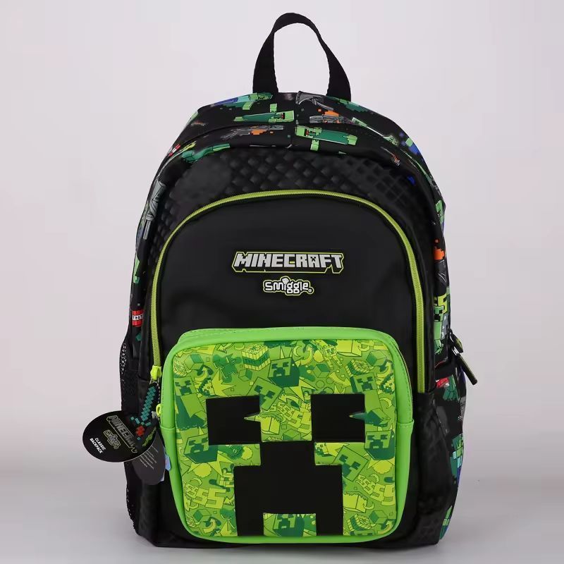 MINECRAFT Genuine Australia Smiggle School Bag Backpack/lunch pack/water bottle