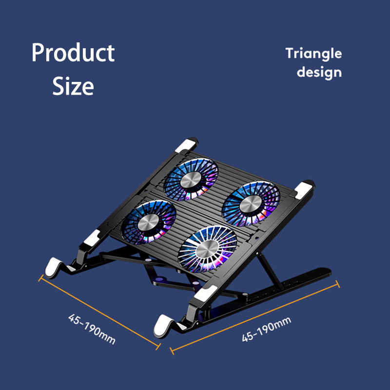 Laptop Cooler Base Stand for 11-17.3 Inch with 2/4 Fans