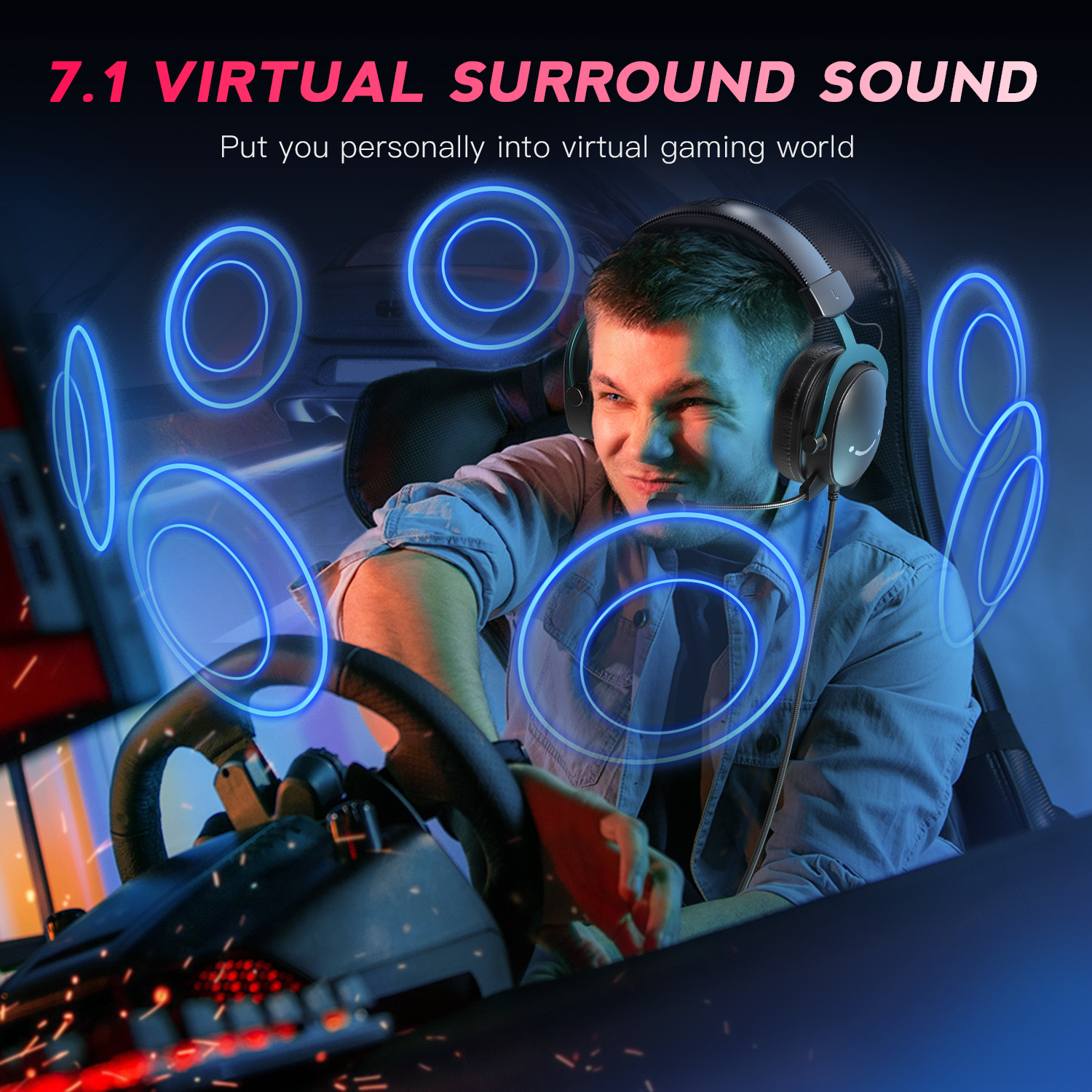 FIFINE Gaming Audio Set Microphone/Mixer/Headset for Streaming