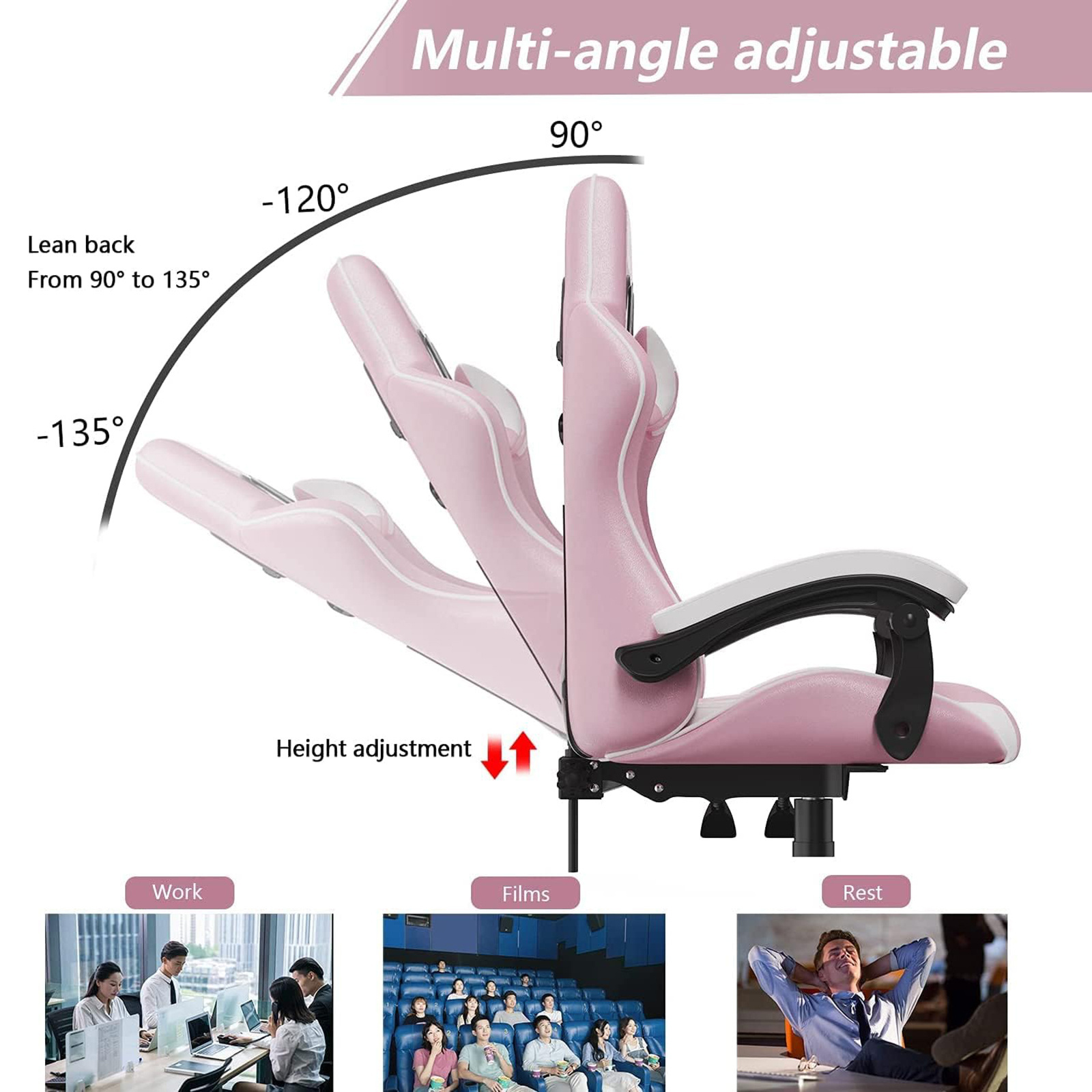 Ergonomic Gaming Chair Gamer Chairs  (USA Delivery Only)