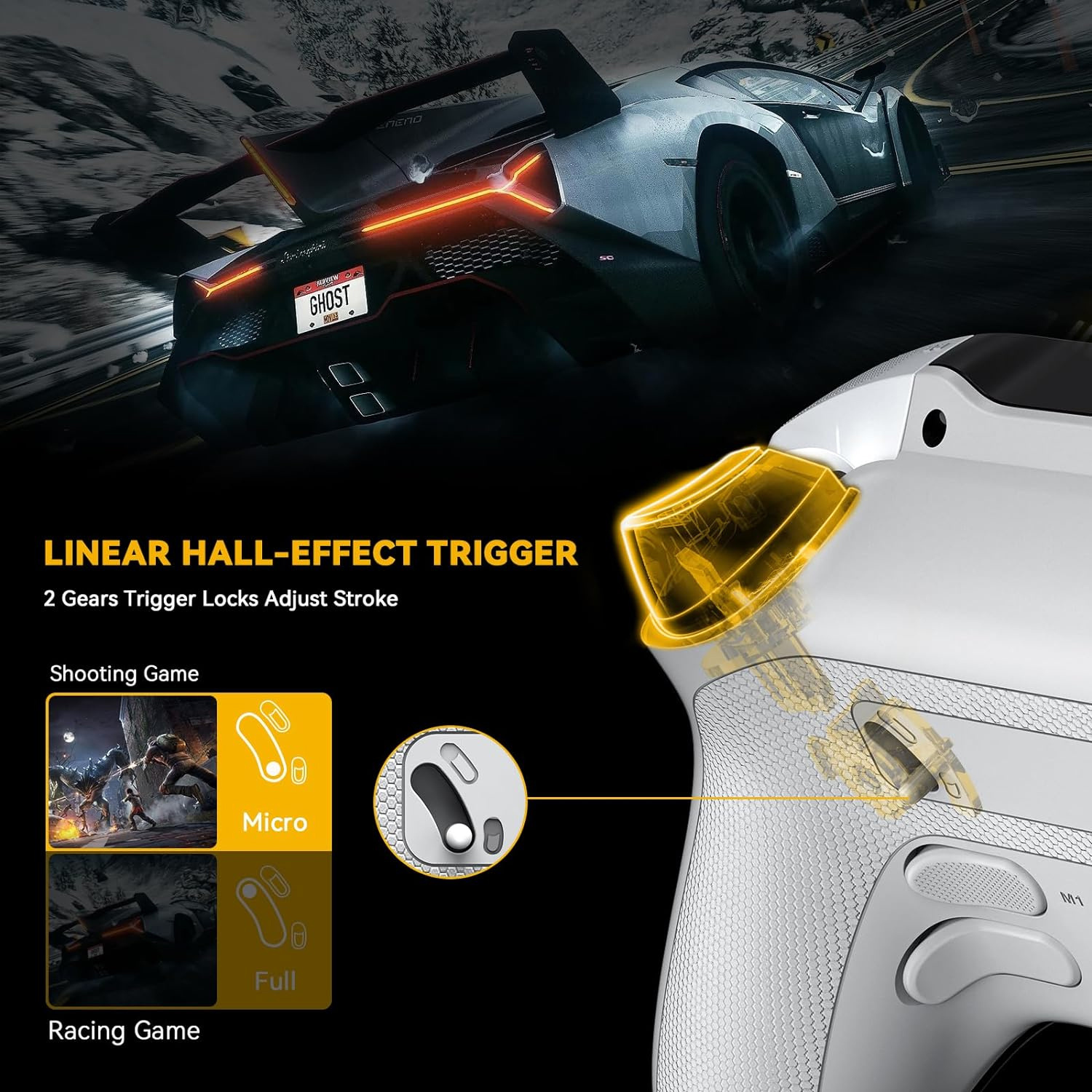 Mamba One V2 Wireless Gaming Controller for Switch/PC/iOS/Android