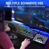 FIFINE Gaming Audio Set Microphone/Mixer/Headset for Streaming
